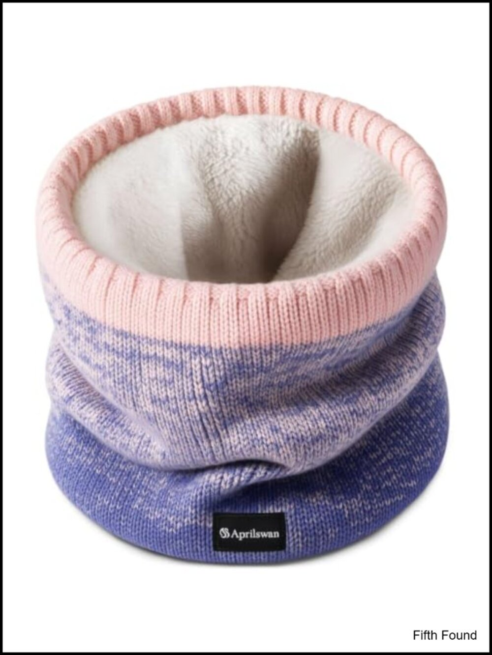 Acrylic Fleece Lined Knitted Neck Warmer Gaiter Ski Winter